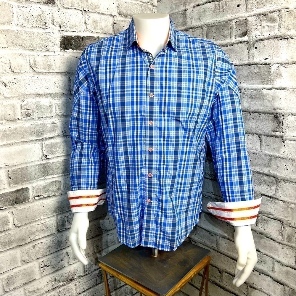 Robert Graham X Flip Cuff Plaid Checked Shirt